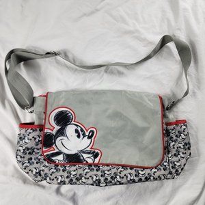 Disney Baby Mickey Mouse Gray Red Diaper Bag Tote Travel